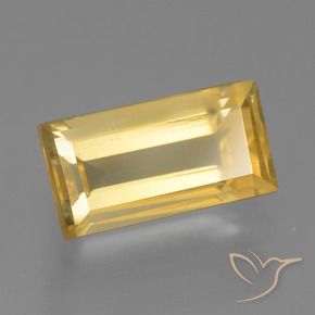 Citrino ouro médio Natural 2.10ct, baguete, VS