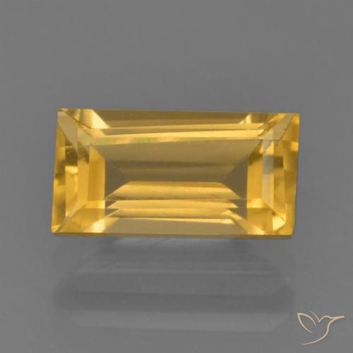1.90ct Natural ouro brilhante Citrino, baguete, VS