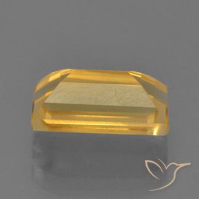 Citrino ouro brilhante Natural 1.90ct, baguete, VS