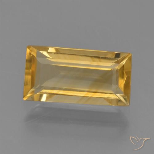 1.49ct Natural ouro brilhante Citrino, baguete, VVS-VS