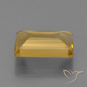 Citrino Dourado Médio-escuro Natural 1.60ct, baguete, VVS-VS