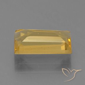 Citrino Dourado Médio-claro Natural 1.49ct, baguete, VVS-VS