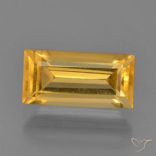 1.79ct Natural Dourado médio Citrino, baguete, VVS-VS