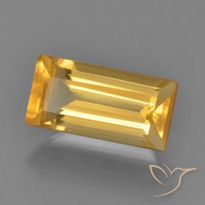 Citrino Dourado médio Natural 1.79ct, baguete, VVS-VS