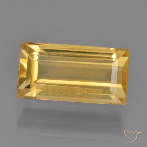 3.39ct Natural ouro brilhante Citrino, baguete, VS