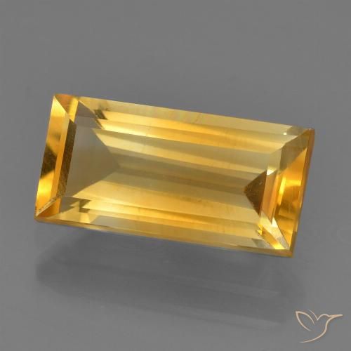 2.70ct Natural Dourado médio Citrino, baguete, VS