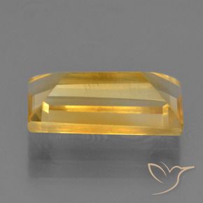 Citrino Dourado médio Natural 2.70ct, baguete, VS