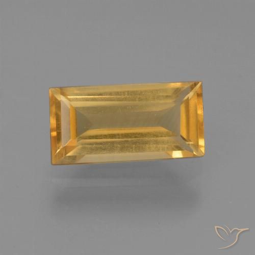 1.44ct Natural ouro médio Citrino, baguete, VS