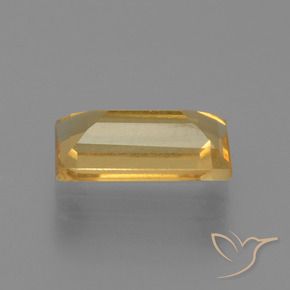 Citrino ouro médio Natural 1.44ct, baguete, VS