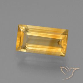 Citrino Laranja Dourada Natural 1.56ct, baguete, VVS-VS