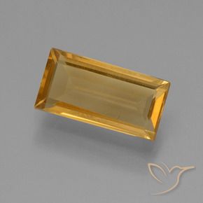 Citrino Laranja-Ouro Natural 1.33ct, baguete, VS