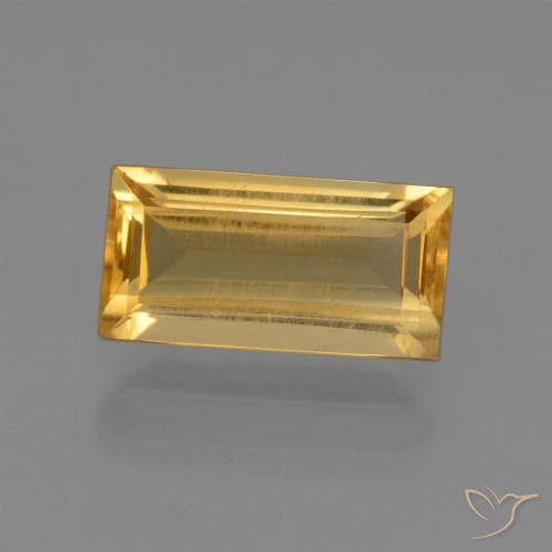 1.62ct Natural Laranja Dourado Profundo Citrino, baguete, VS