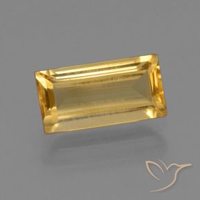 Citrino Laranja Dourado Profundo Natural 1.62ct, baguete, VS