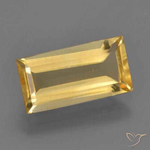 2.50ct Natural ouro brilhante Citrino, baguete, VS