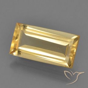 Citrino ouro brilhante Natural 2.50ct, baguete, VS