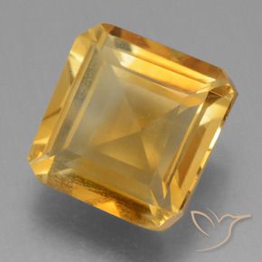 Citrino Laranja Profundo-Ouro Natural 2.56ct, Corte Octógono / Esmeralda, VS