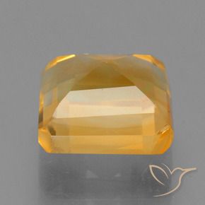 Citrino Laranja Profundo-Ouro Natural 2.56ct, Corte Octógono / Esmeralda, VS