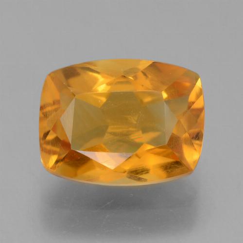 Citrino dourado natural 1,94ct, almofada cortada, VS
