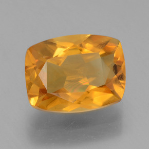 Citrino dourado natural 1,94ct, almofada cortada, VS