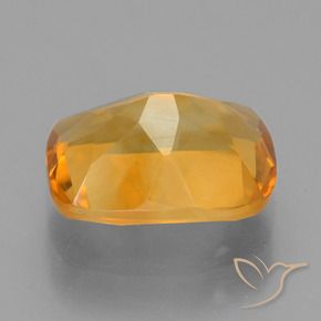 Citrino Laranja Profundo-Ouro Natural 2.25ct, Almofada, VS