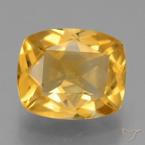 2.09ct Natural Dourado médio Citrino, Almofada, VVS-VS