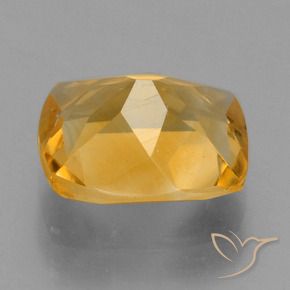 Citrino Dourado médio Natural 2.09ct, Almofada, VVS-VS