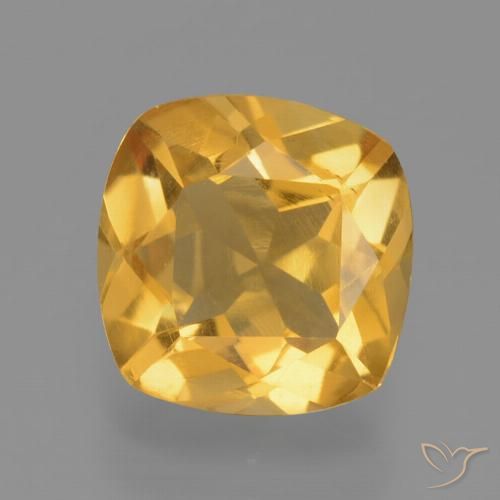 1.75ct Natural Laranja Dourado Profundo Citrino, Almofada, VS