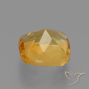 Citrino Laranja Dourado Profundo Natural 1.53ct, Almofada, VS