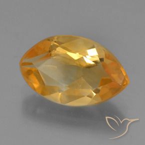 Citrino Laranja Profundo-Ouro Natural 1.90ct, Marquesa, VVS-VS