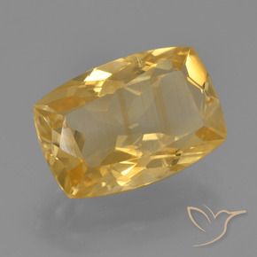Citrino Dourado Médio-escuro Natural 4.58ct, Almofada, VS