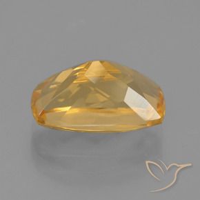 Citrino Laranja Dourado Profundo Natural 3.32ct, Almofada, VVS-VS