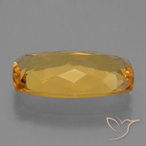 Citrino Laranja escuro-dourado Natural 3.94ct, Almofada, VVS-VS