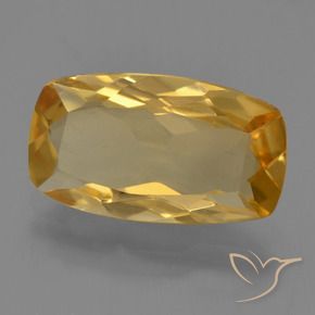 Citrino Dourado Médio-escuro Natural 3.27ct, Almofada, VVS-VS