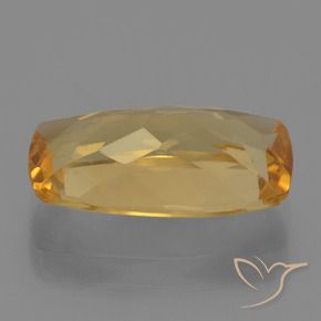 Citrino Dourado Médio-escuro Natural 3.27ct, Almofada, VVS-VS