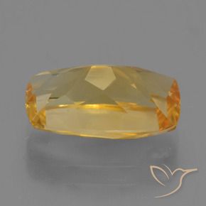 Citrino Laranja Profundo-Ouro Natural 3.22ct, Almofada, VS