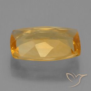 Citrino Laranja escuro-dourado Natural 3.07ct, Almofada, VVS-VS