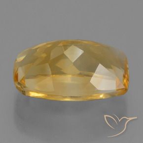 Citrino Dourado Médio-escuro Natural 4.43ct, Almofada, VVS-VS