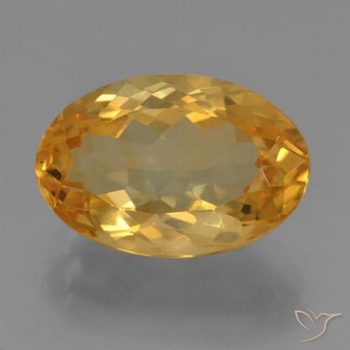 4.65ct Natural Dourado Médio-escuro Citrino, oval, VVS-VS