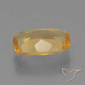Citrino Dourado Médio-escuro Natural 2.45ct, Almofada, VS
