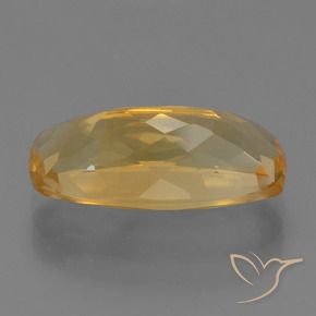 Citrino Dourado Médio-escuro Natural 3.99ct, Almofada, VVS-VS