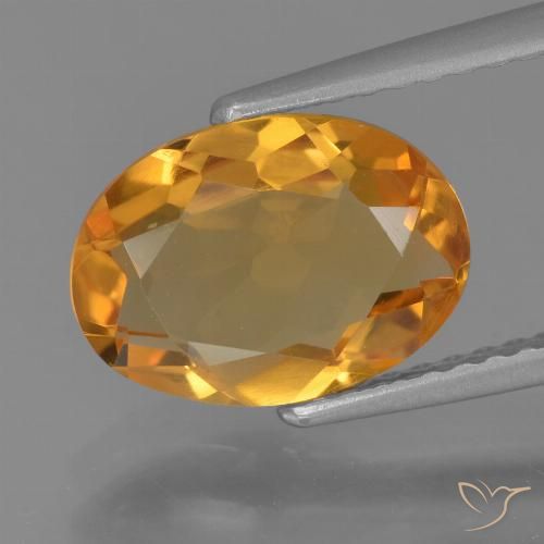 1.92ct Natural Laranja escuro Citrino, oval, VVS-VS