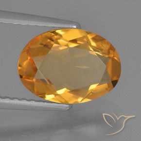 Citrino Laranja escuro Natural 1.92ct, oval, VVS-VS