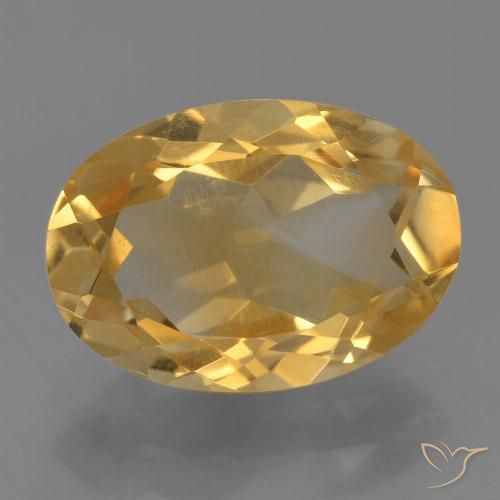 3.04ct Natural Dourado Médio-escuro Citrino, oval, VVS-VS
