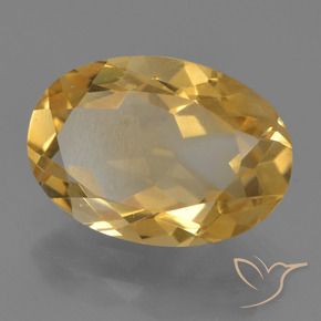 Citrino Dourado Médio-escuro Natural 3.04ct, oval, VVS-VS