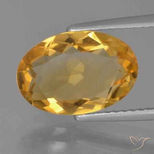 3.28ct Natural Dourado Escuro Citrino, oval, VVS-VS