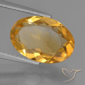 Citrino Dourado Escuro Natural 3.28ct, oval, VVS-VS