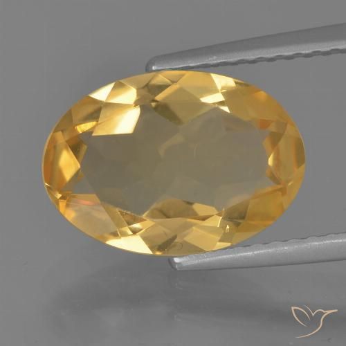 2.90ct Natural Dourado Médio-escuro Citrino, oval, VVS-VS