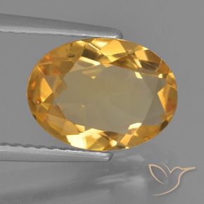 Citrino Dourado Médio-escuro Natural 2.12ct, oval, VVS-VS