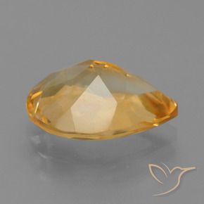 Citrino Laranja-dourado médio-claro Natural 2.99ct, Formato de pêra, VS
