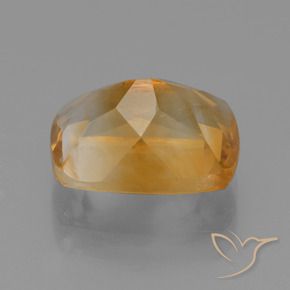 Citrino Laranja Dourado Profundo Natural 3.12ct, Almofada, VS